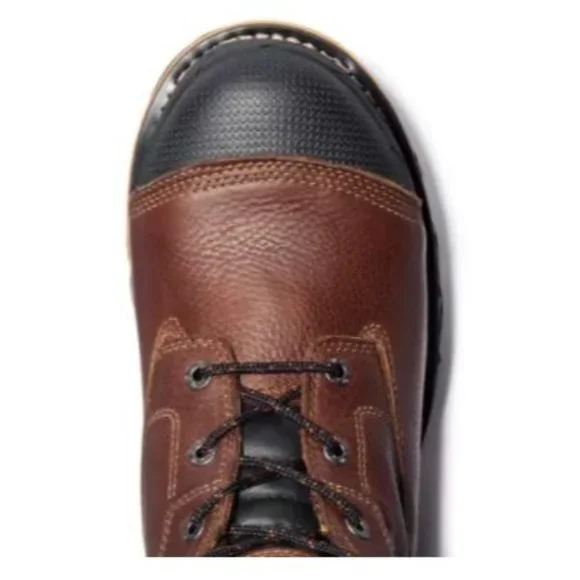 DOLD Timberland Mens Brown Leather Boondock 6" Composite Toe Work Boots Sz 10 W - Picture 8 of 11
